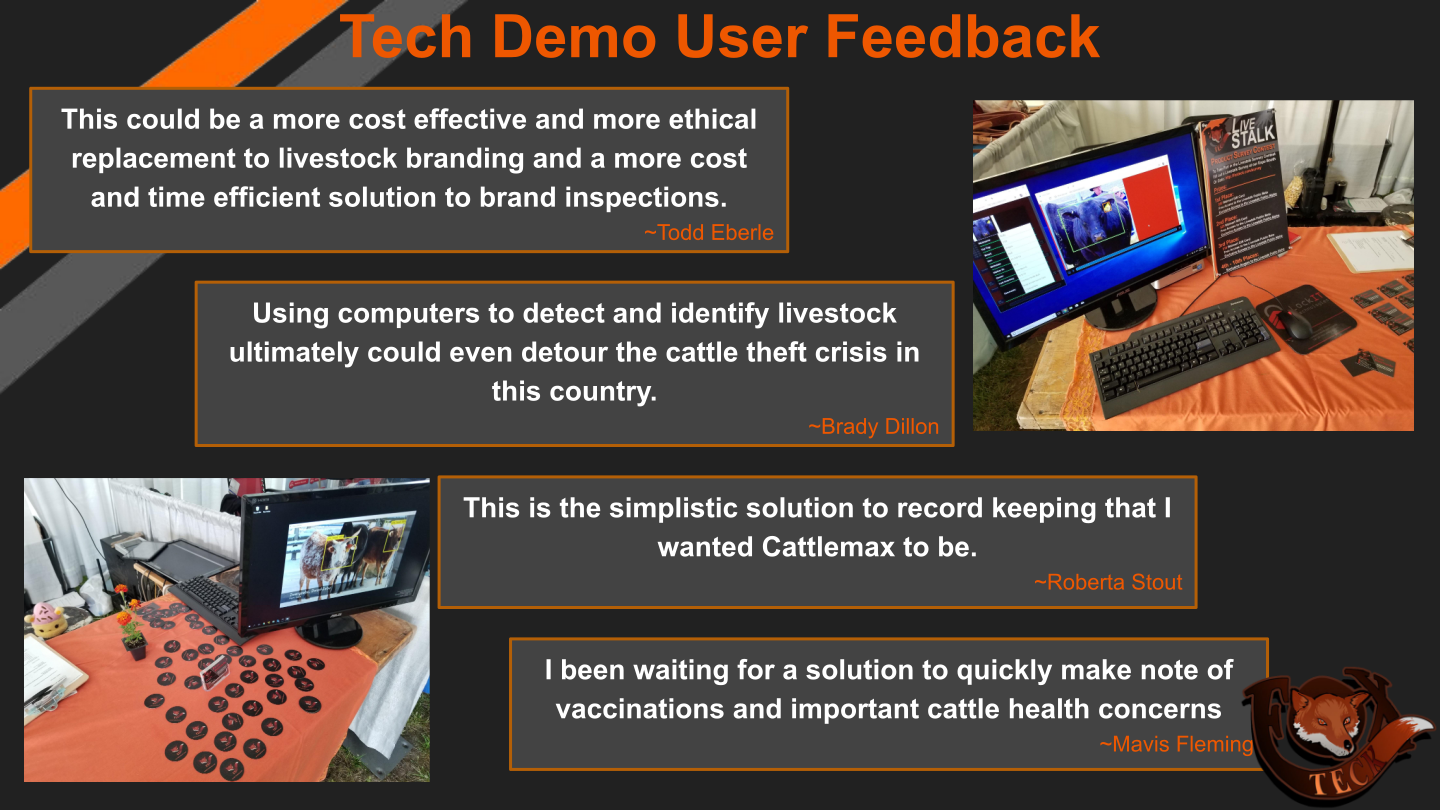 Livestalk user feedback — rancher, veterinarian, and livestock market testimonials from the 2019 Sandhills Ranch Expo