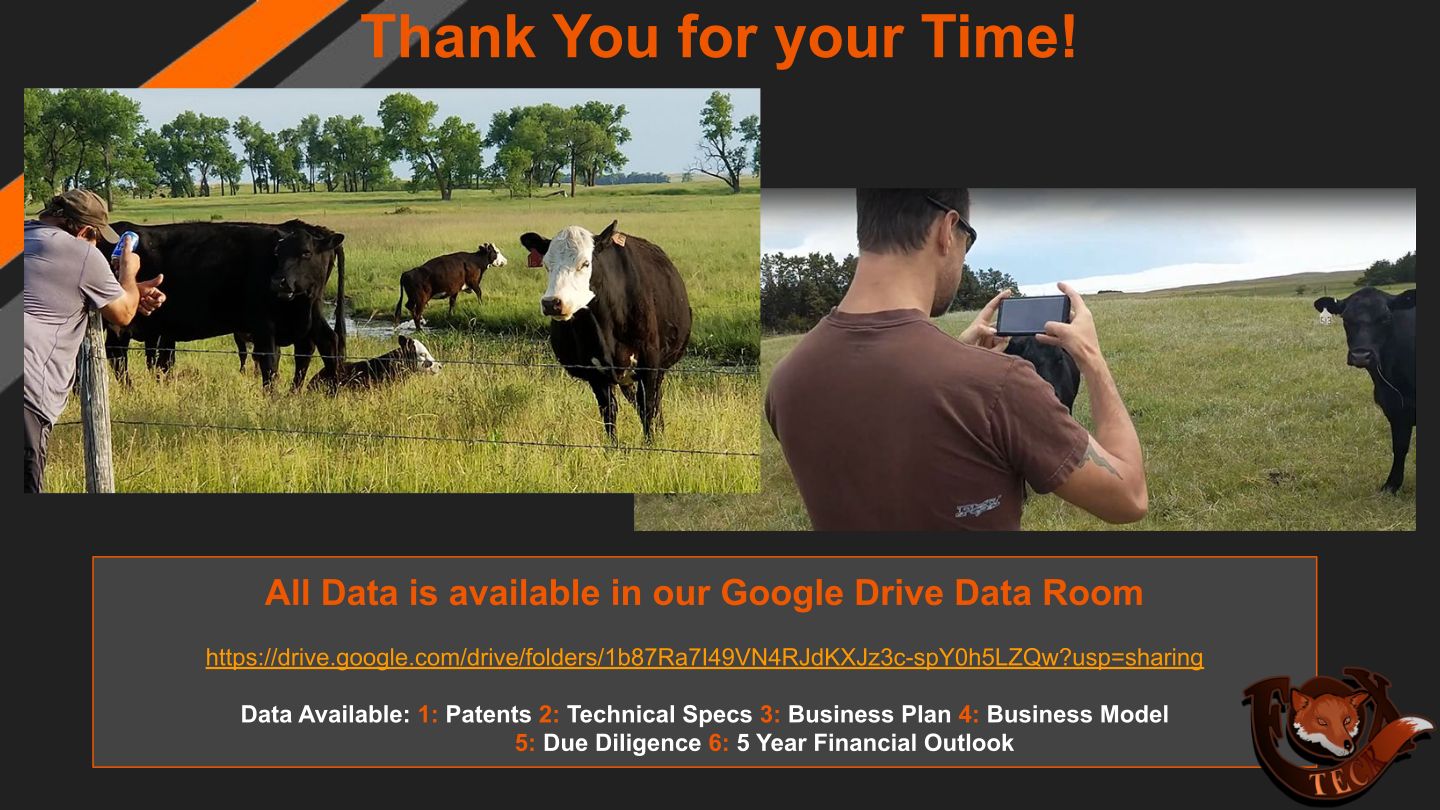 Blake Fox testing the Livestalk prototype on Fox Ranch cattle in Central Nebraska